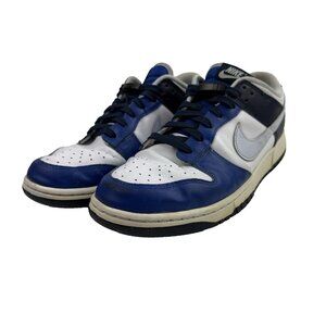 Nike Mens Dunk Low FW8826-100 White Blue Casual Sneakers 10.5